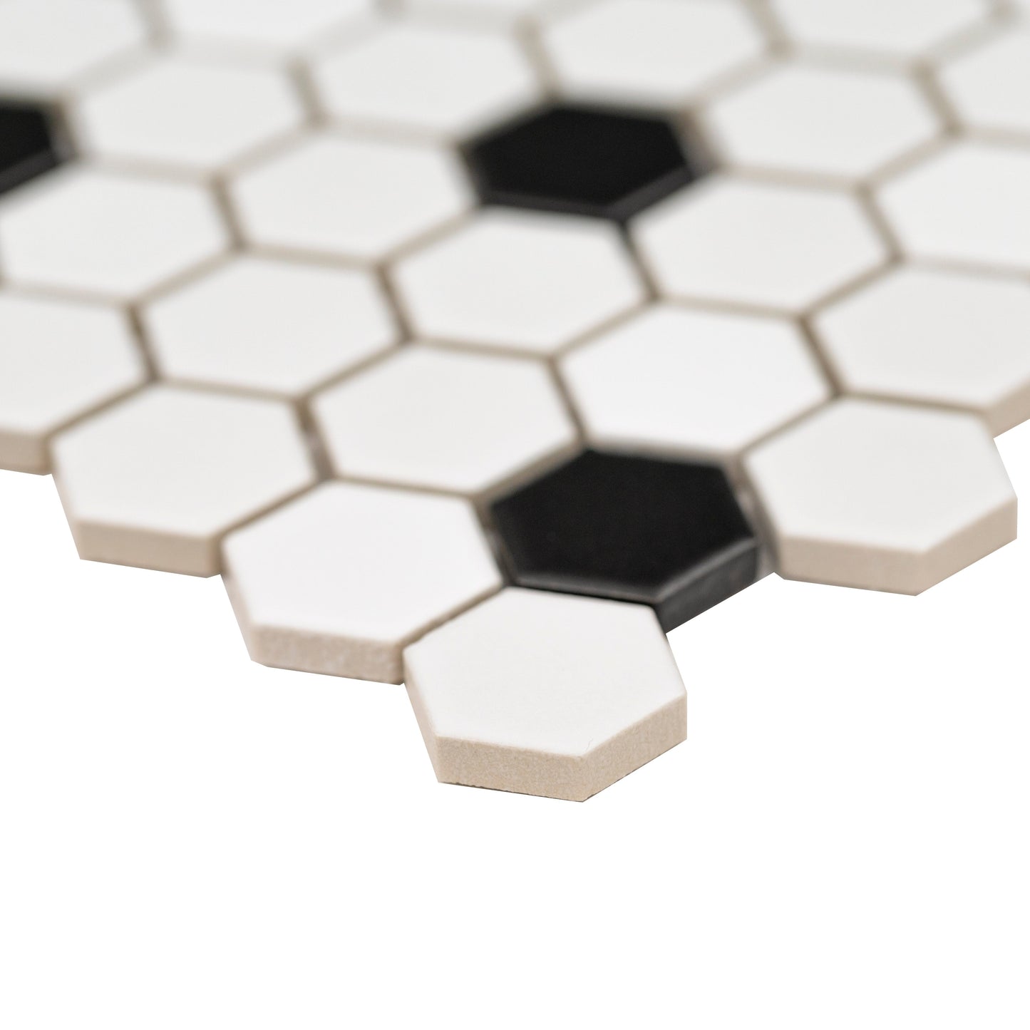 Adelaide White 10.16"x11.73" Hexagon Matte Porcelain Wall and Floor Mosaic Tile - MSI Collection