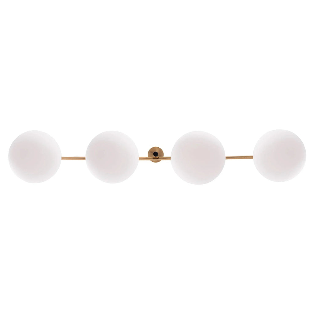Spark Modern Gold Linear 4 Light Chandelier