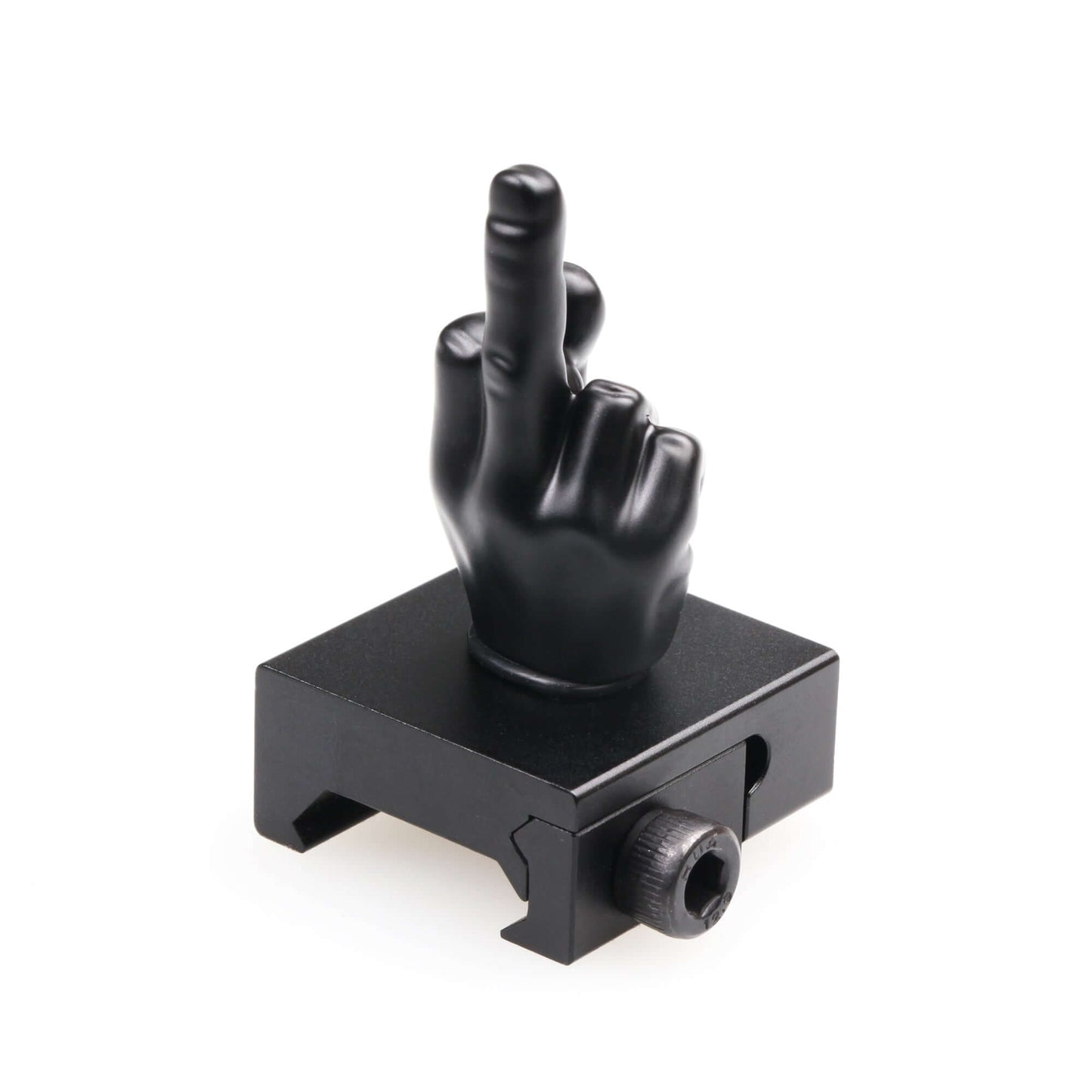 Black Color Novelty Finger Iron Sight Set - Straight (Middle Finger & OK Hand)