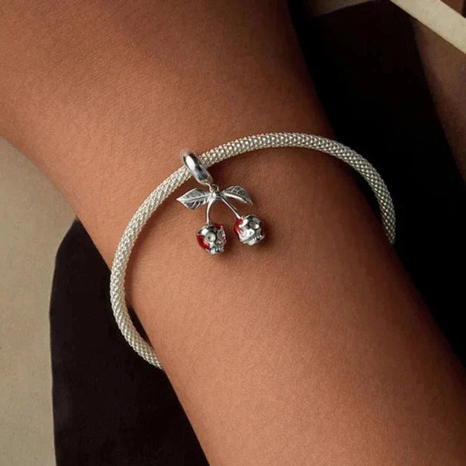 Cherry Skull Gothic Charm