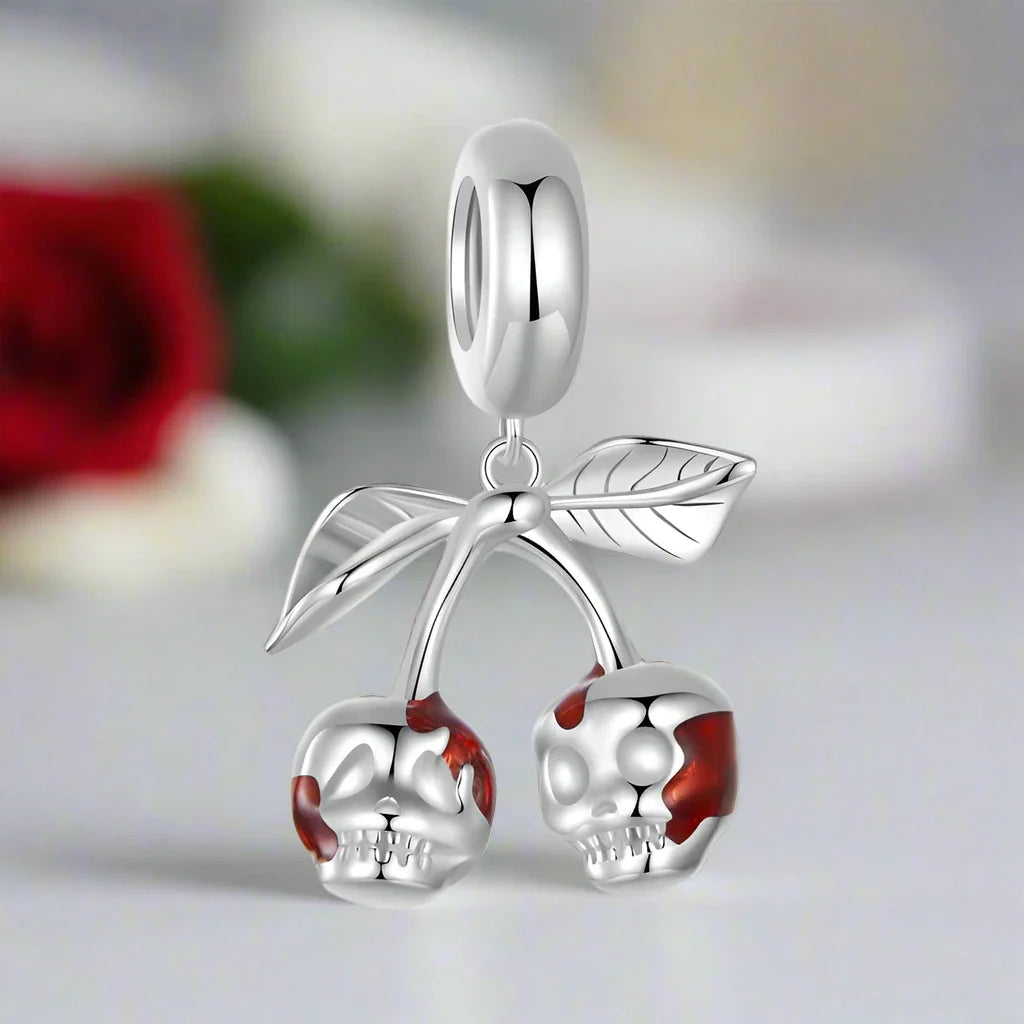 Cherry Skull Gothic Charm