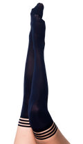Selma: Navy, An Understated Elegance. Petite to Plus Size Thigh Highs