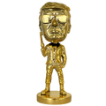 mini gold trumpinator bobblehead front