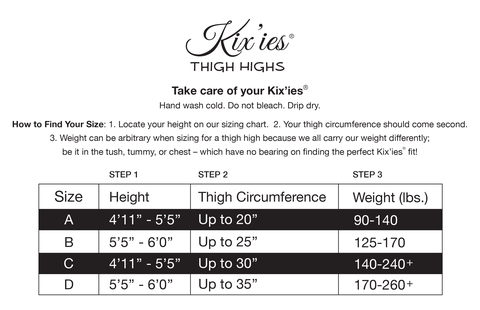 Bridal Ashley Thigh-Highs. Petite to Plus Size