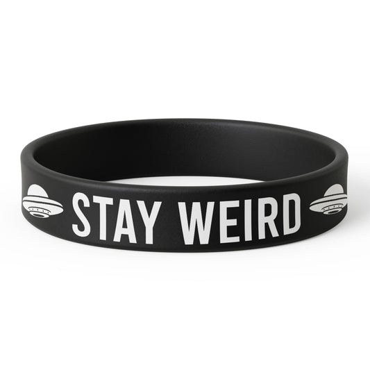 Stay Weird Silicone Wristband