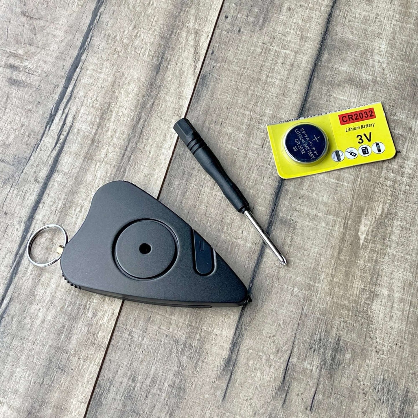 Stinger Stay Away Personal Safety Alarm Keychain Emergency Tool: Siren Alarm, Seat Belt Cutter, Glass Breaker (Green Marble)