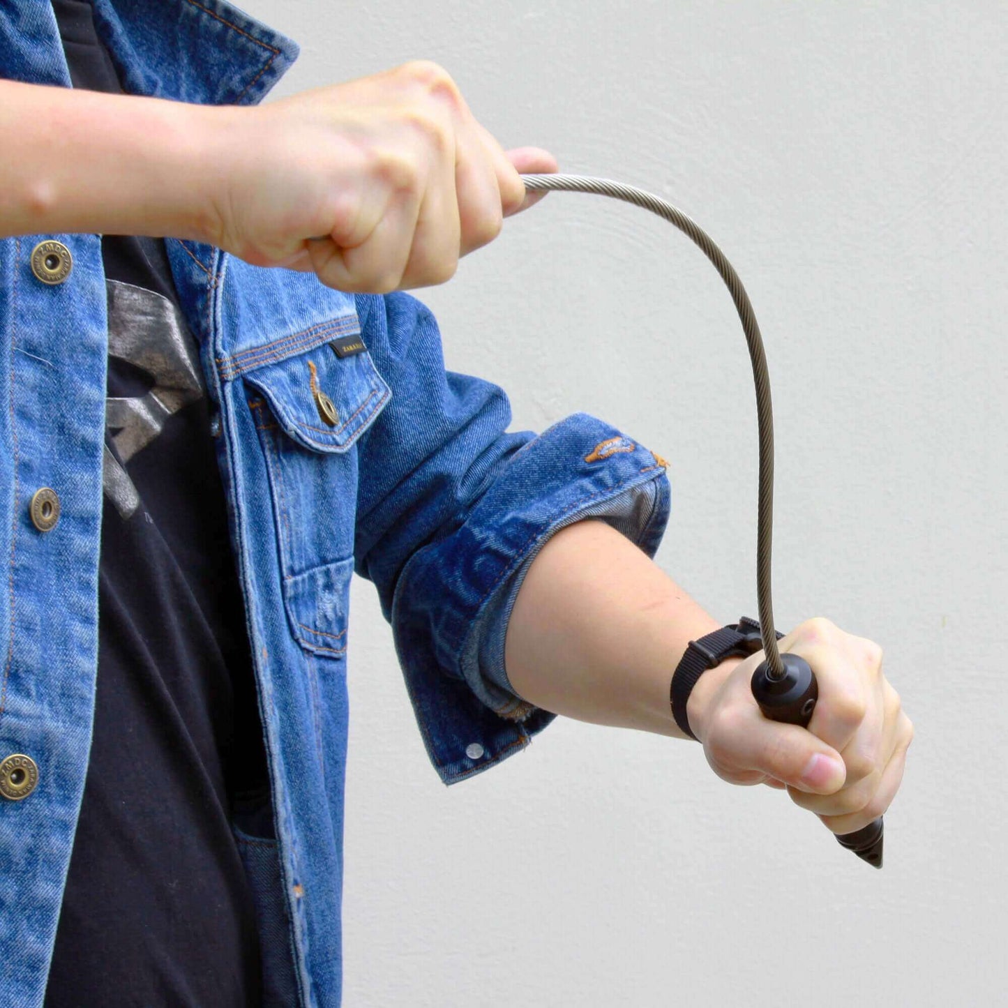 Stinger Whip Car Emergency Tool with Seat Belt Cutter and Window Breaker (Stiff Flex Edition, Black)