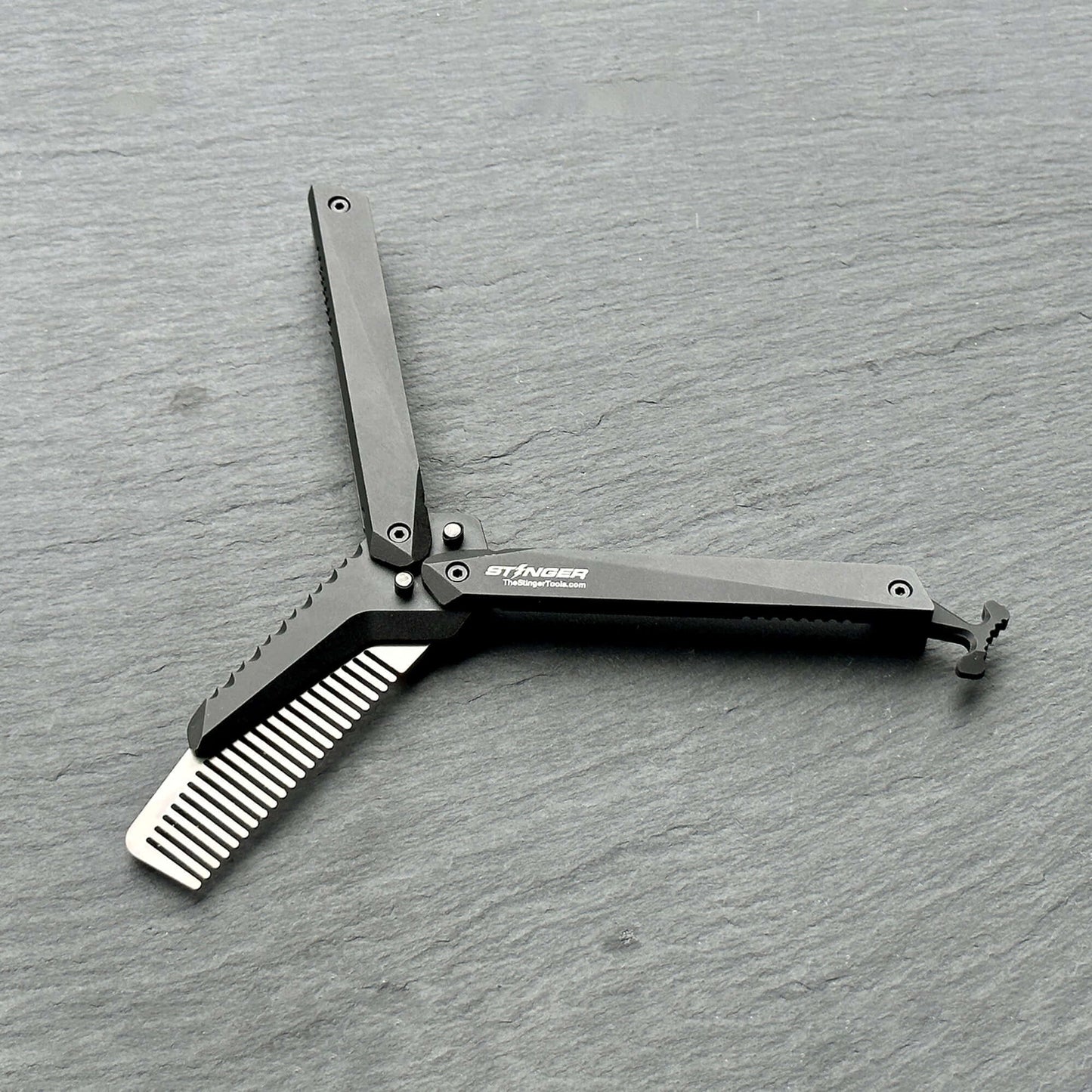 Comb: Stinger Butterfly Comb, Hair Comb, Beard Comb, Grooming Comb, EDC