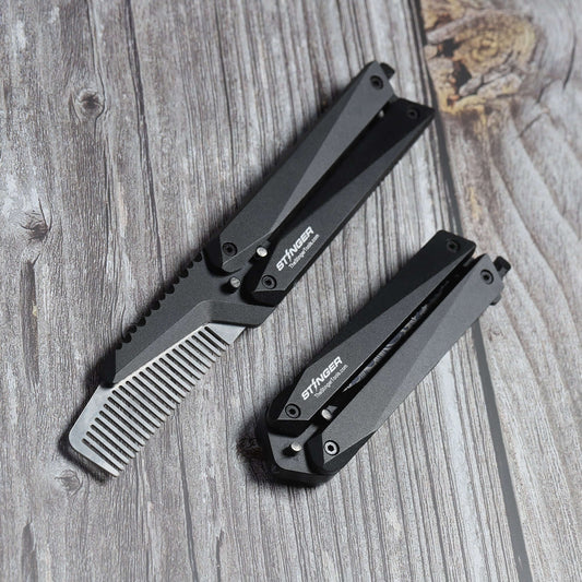 Comb: Stinger Butterfly Comb, Hair Comb, Beard Comb, Grooming Comb, EDC