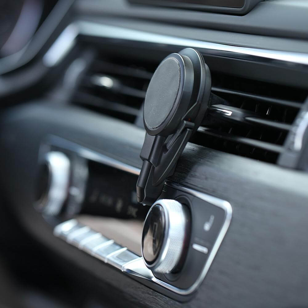 Stinger Car Vent Mount Magnetic Phone Holder Emergency Tool (White)