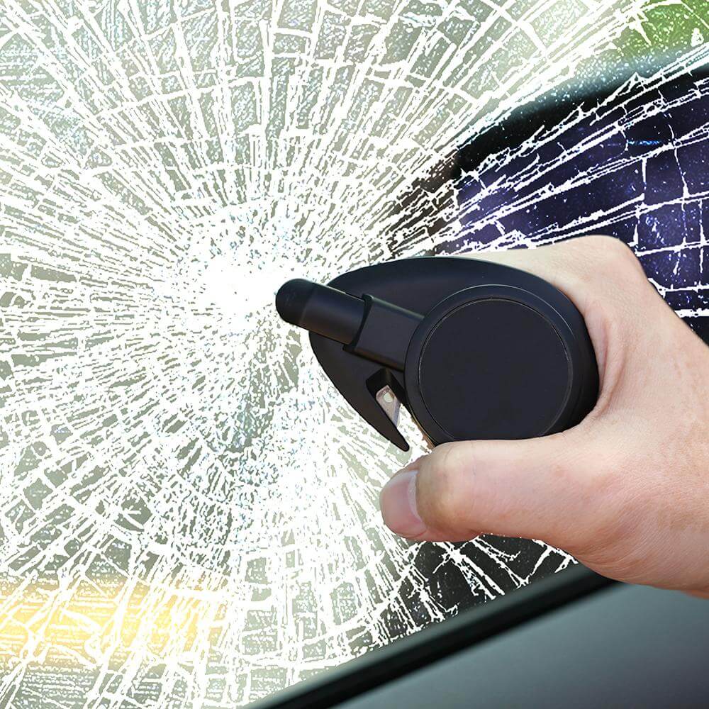 Stinger Car Vent Mount Magnetic Phone Holder Emergency Tool (White)