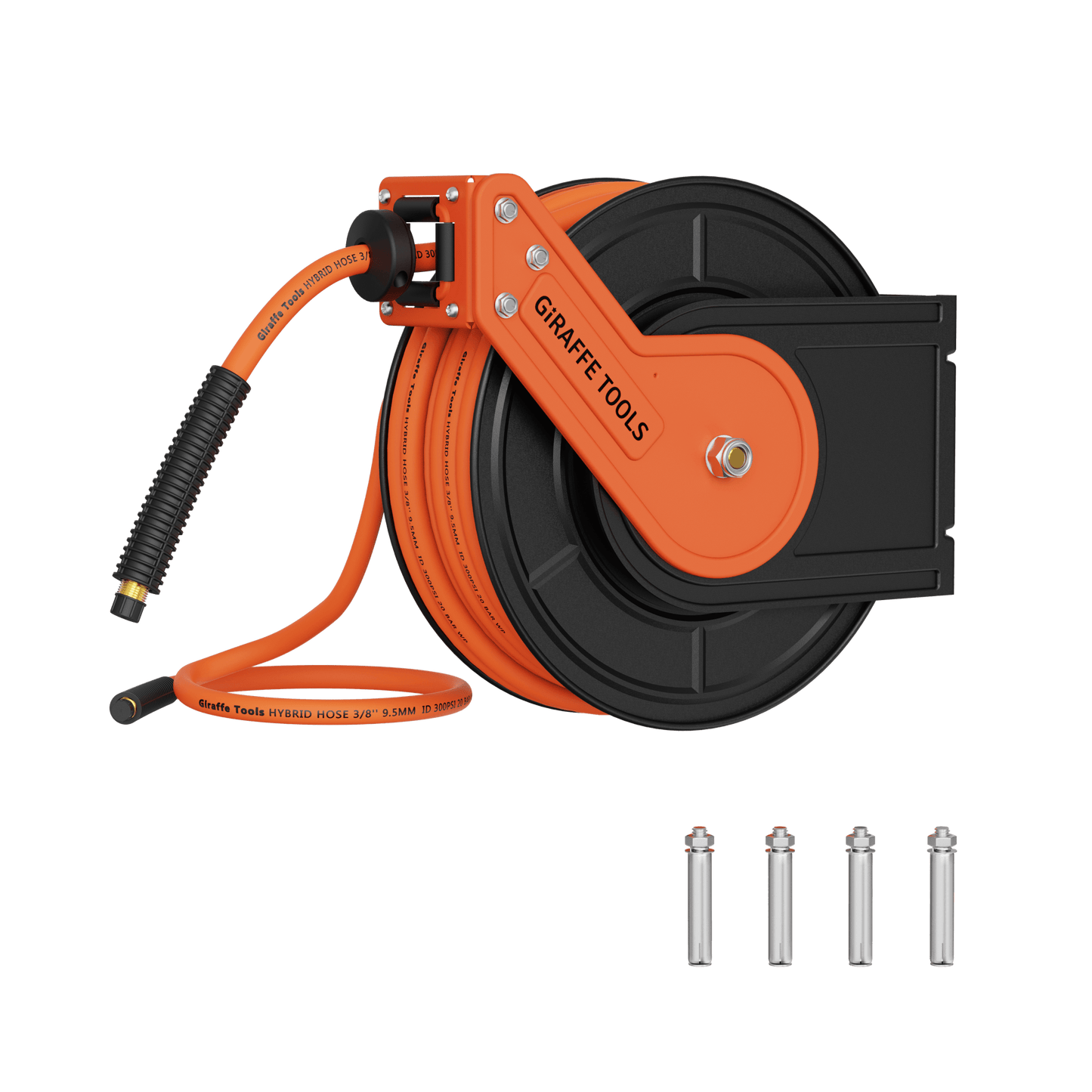 Retractable Air Hose Reel-Alloy Steel Reel-3/8in 25ft-50ft
