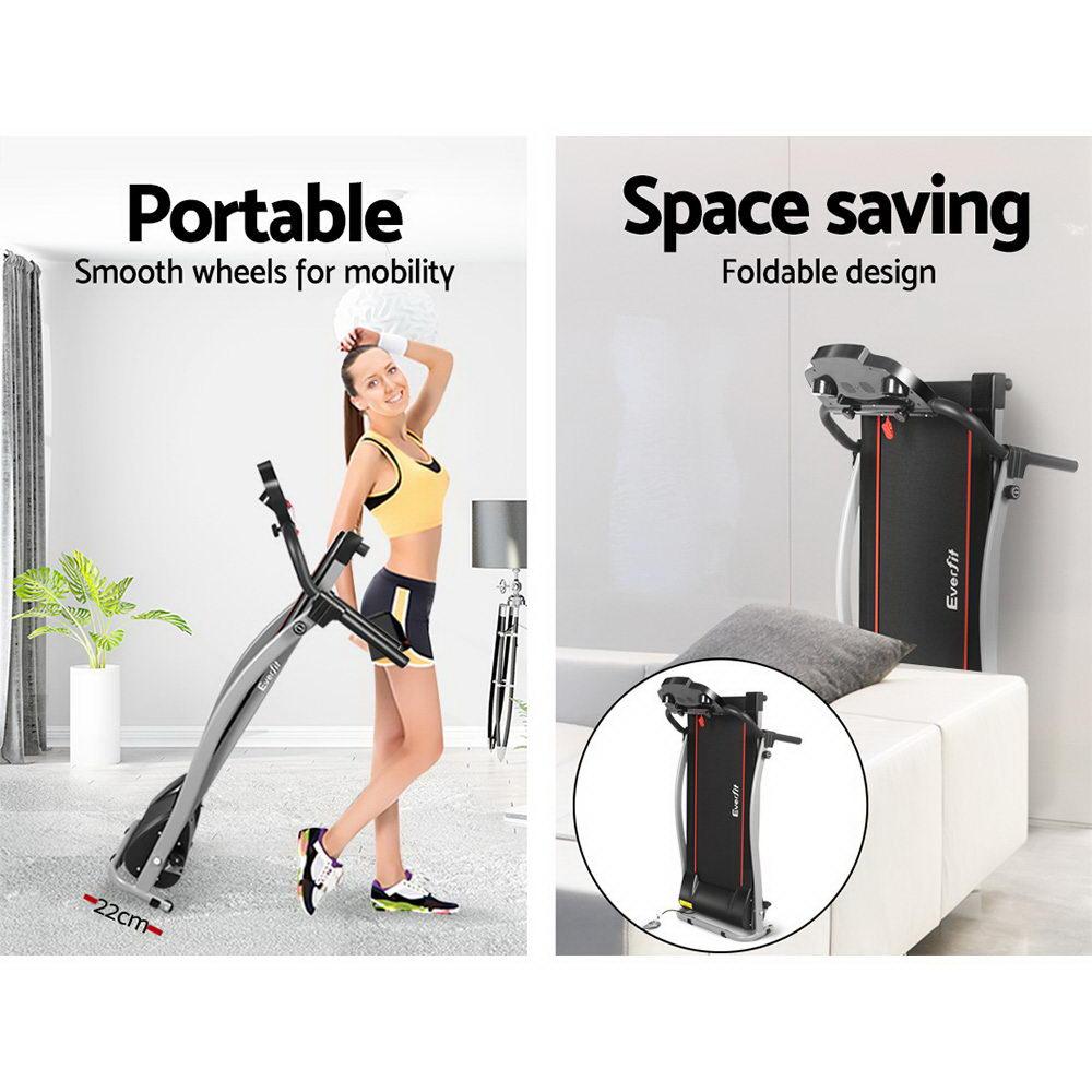 Everfit Treadmill Electric Home Gym Fitness Exercise Machine Foldable