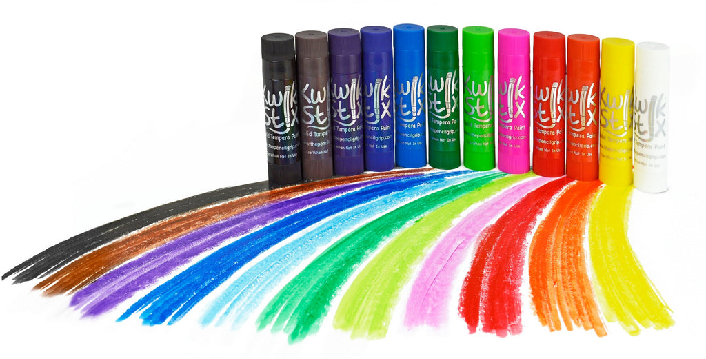 Kwik Stix Paint Sticks, Set of 24: Classic, Neon & Metallic