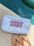 Stuff - Periwinkle Pebbles Clear Coat Large Bag