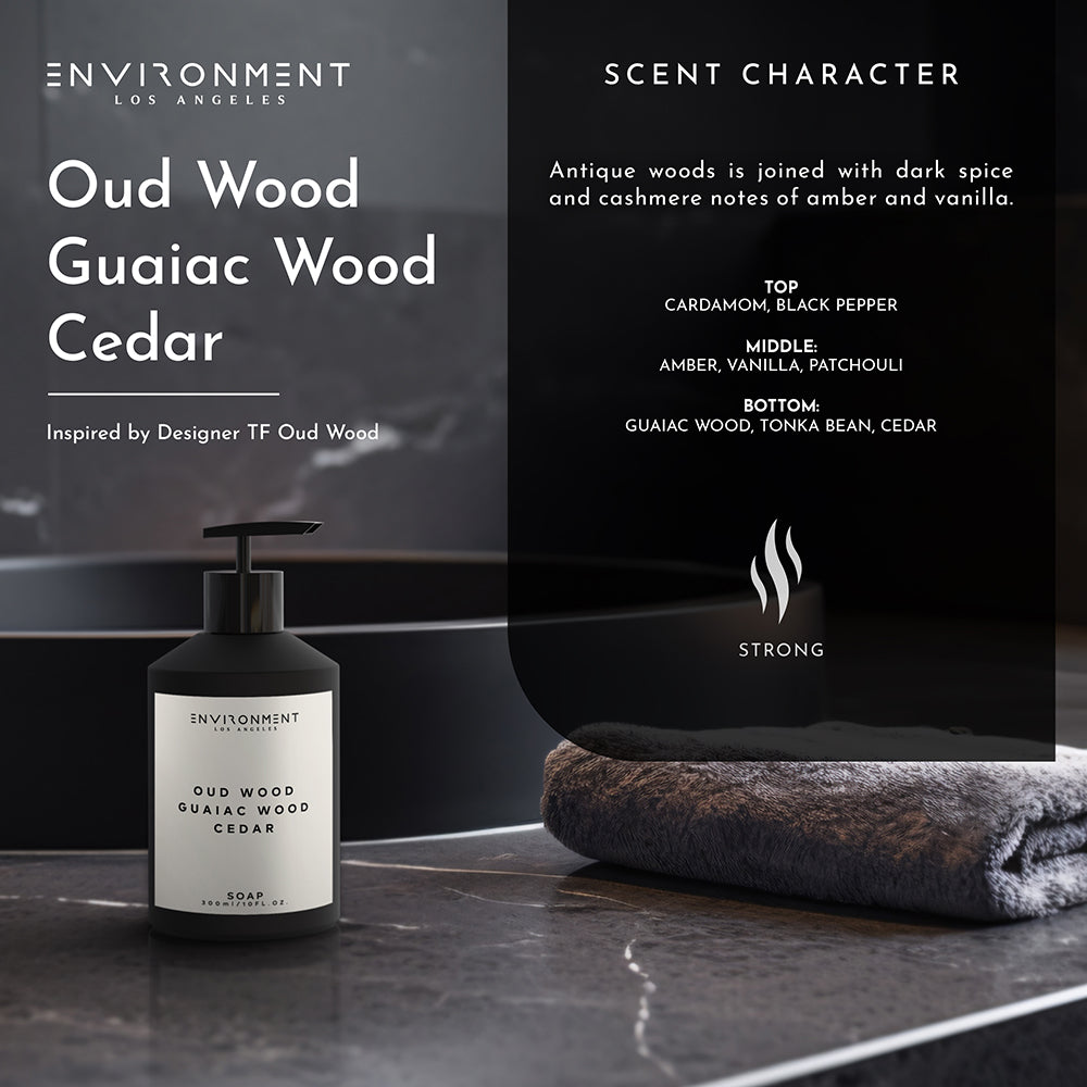 Oud Wood | Guaiac Wood | Cedar Hand Soap (Inspired by Tom Ford Oud Wood®)