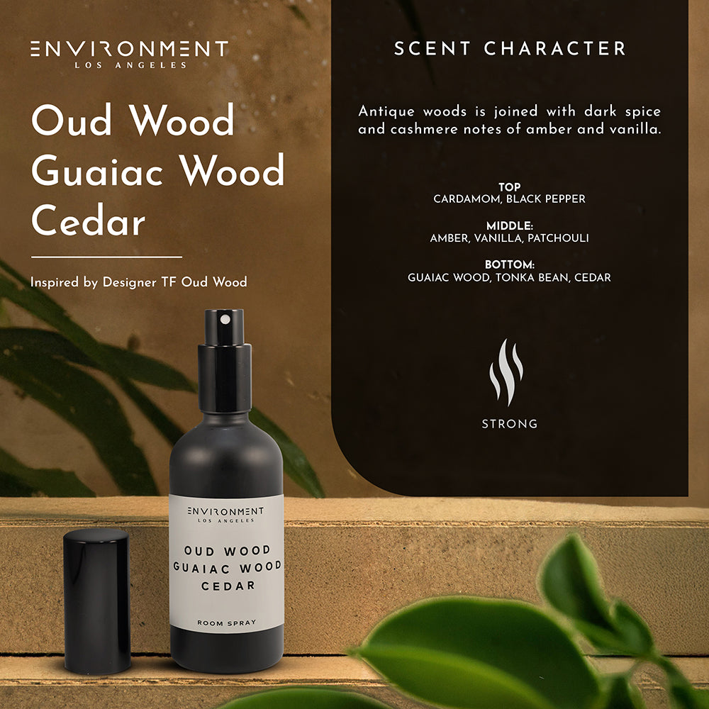 Oud Wood | Guaiac Wood | Cedar Room Spray (Inspired by Tom Ford Oud Wood®)