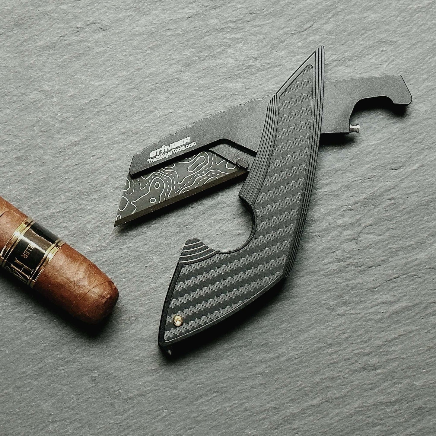 Stinger Topographic Utility Knife / Cigar Knife