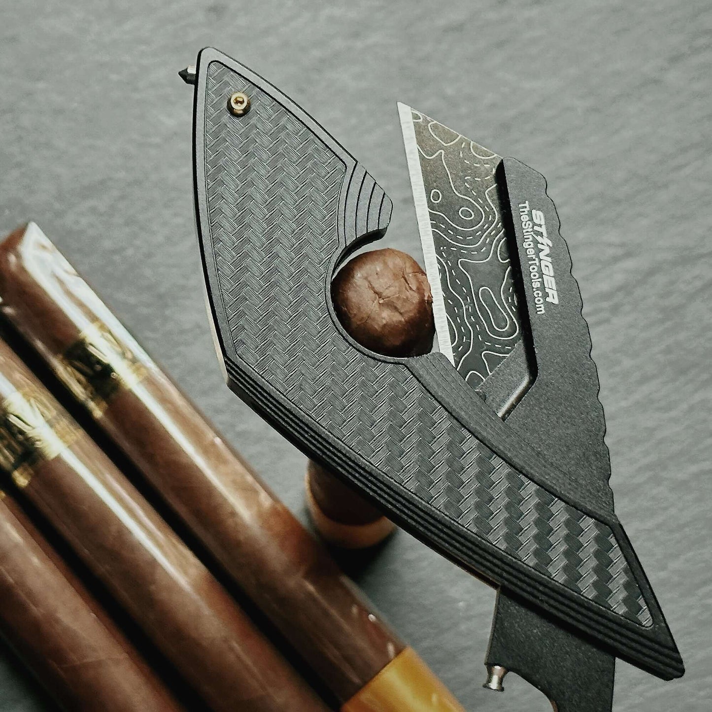 Stinger Topographic Utility Knife / Cigar Knife