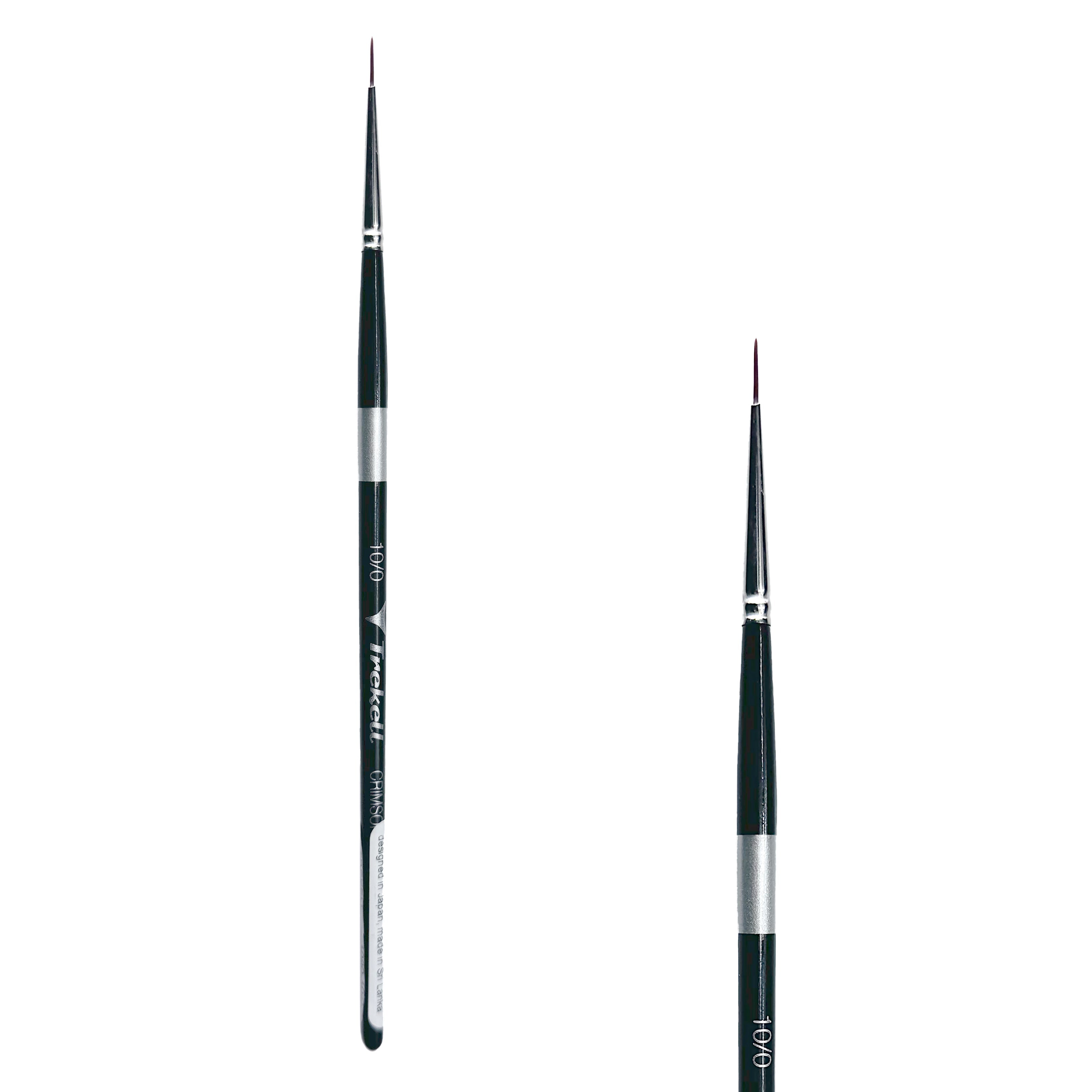 Trekell Crimson Taklon #10/0 Liner Brush - Short Handle