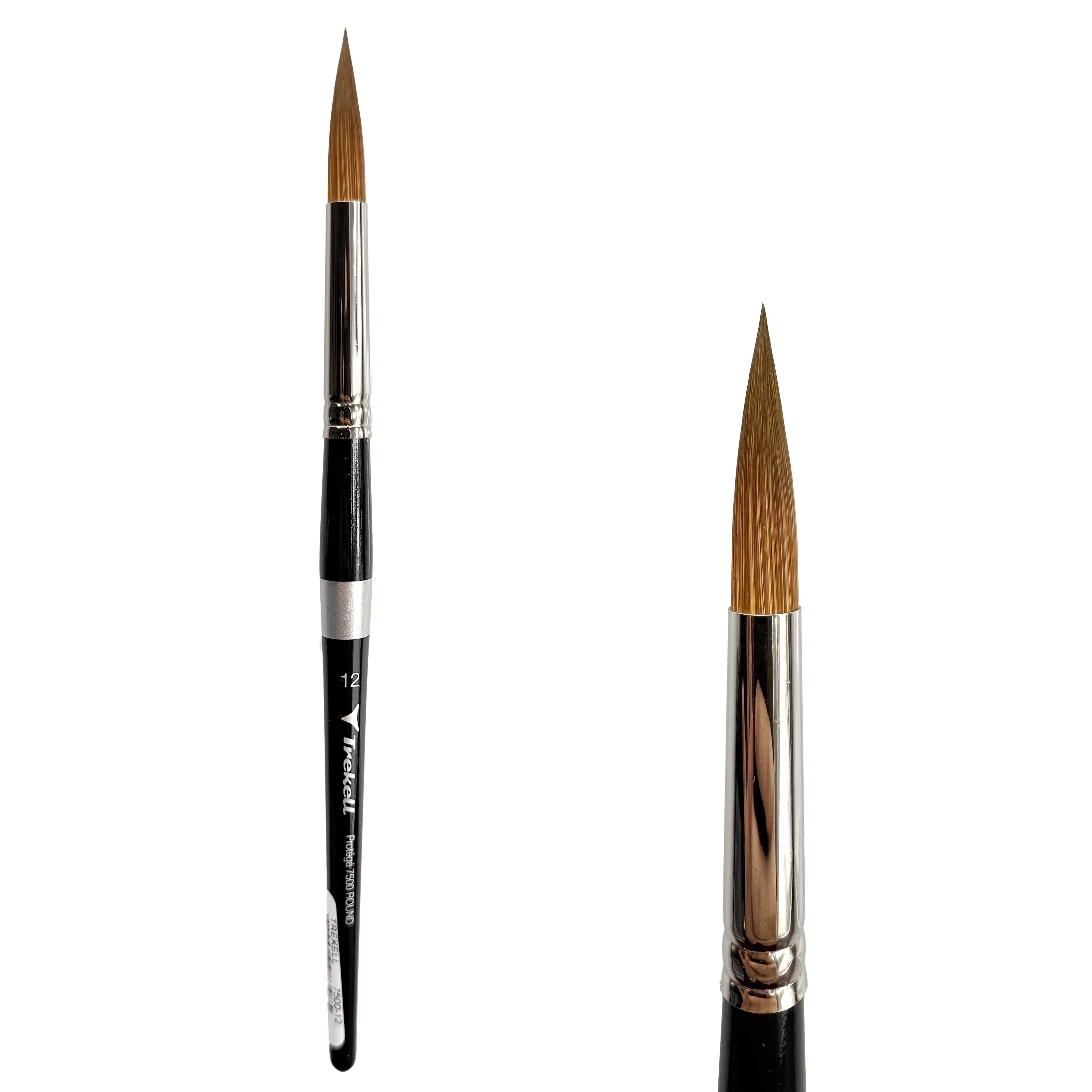 Trekell Protégé #12 Round Brush - Short Handle