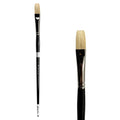 Trekell Hog Bristle Long Handle Artist Brush - Size #8 Flat