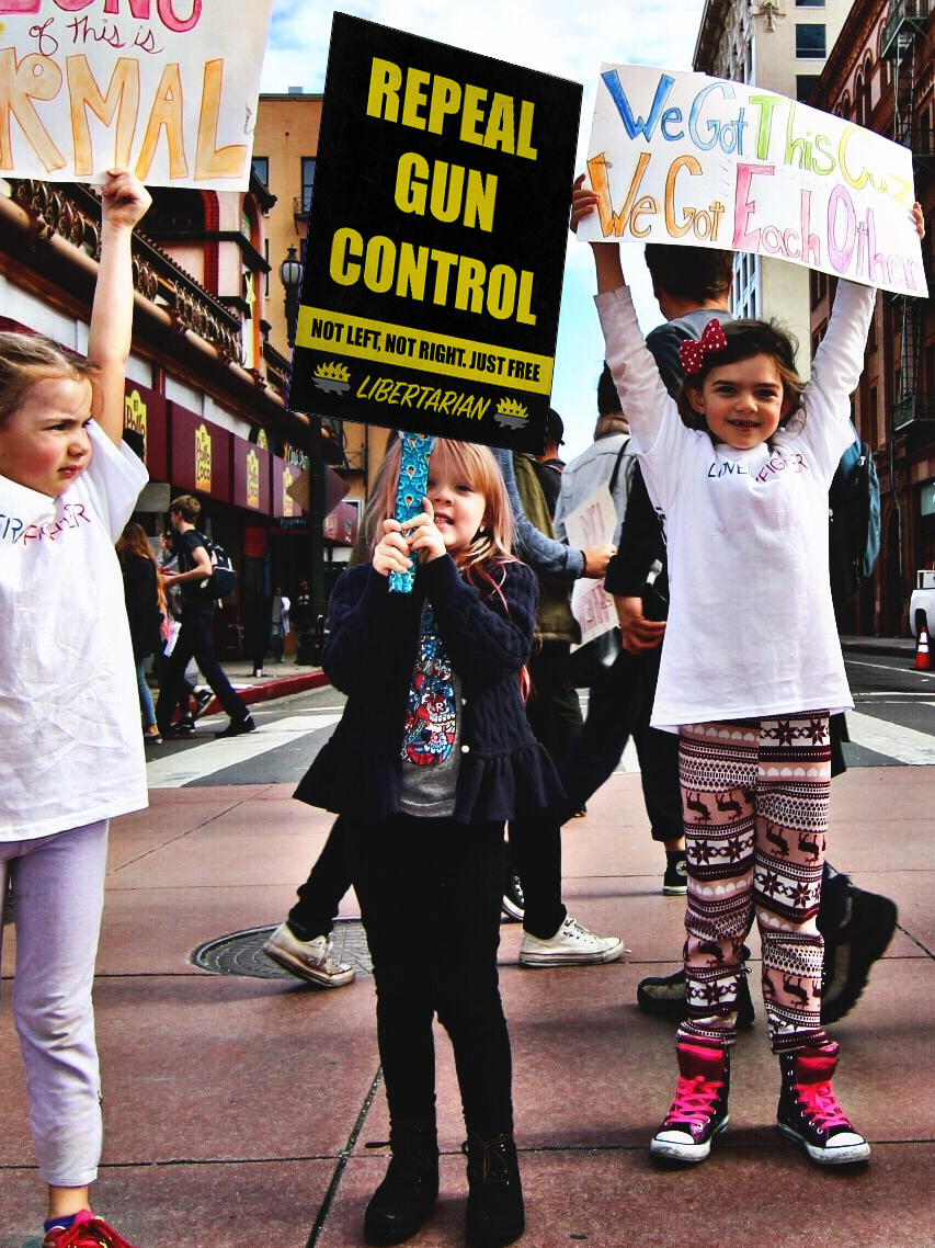 Repeal Gun Control - Profits for Protests Youth Sign (18" x 24")