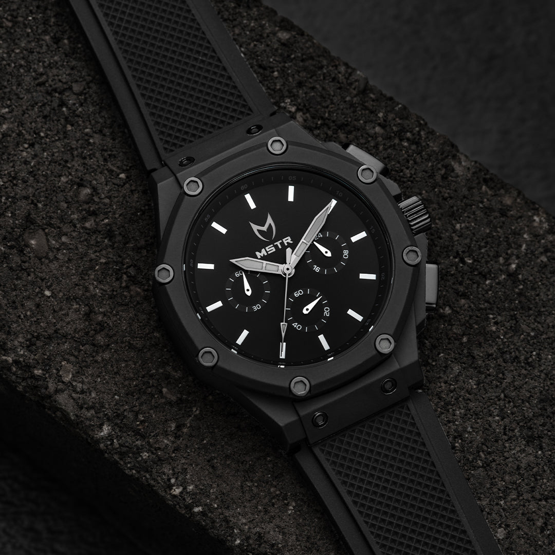 AX108RB - AMBASSADOR X BLACK / BLACK / RUBBER BAND