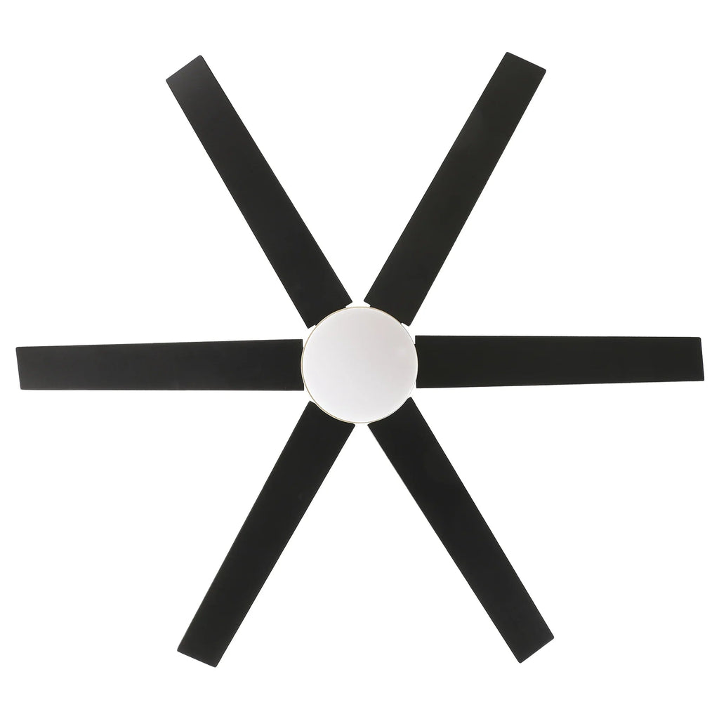 60" Volga DC Motor 6 Blades Modern Downrod Mount Ceiling Fan with Remote Control