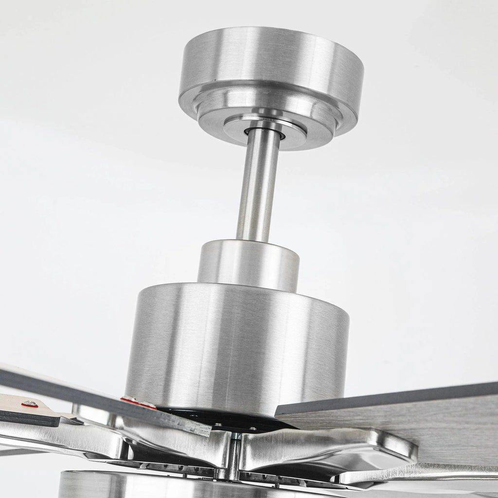 72 Inch Elbe Modern Downrod Mount Ceiling Fan with Light and Remote Control