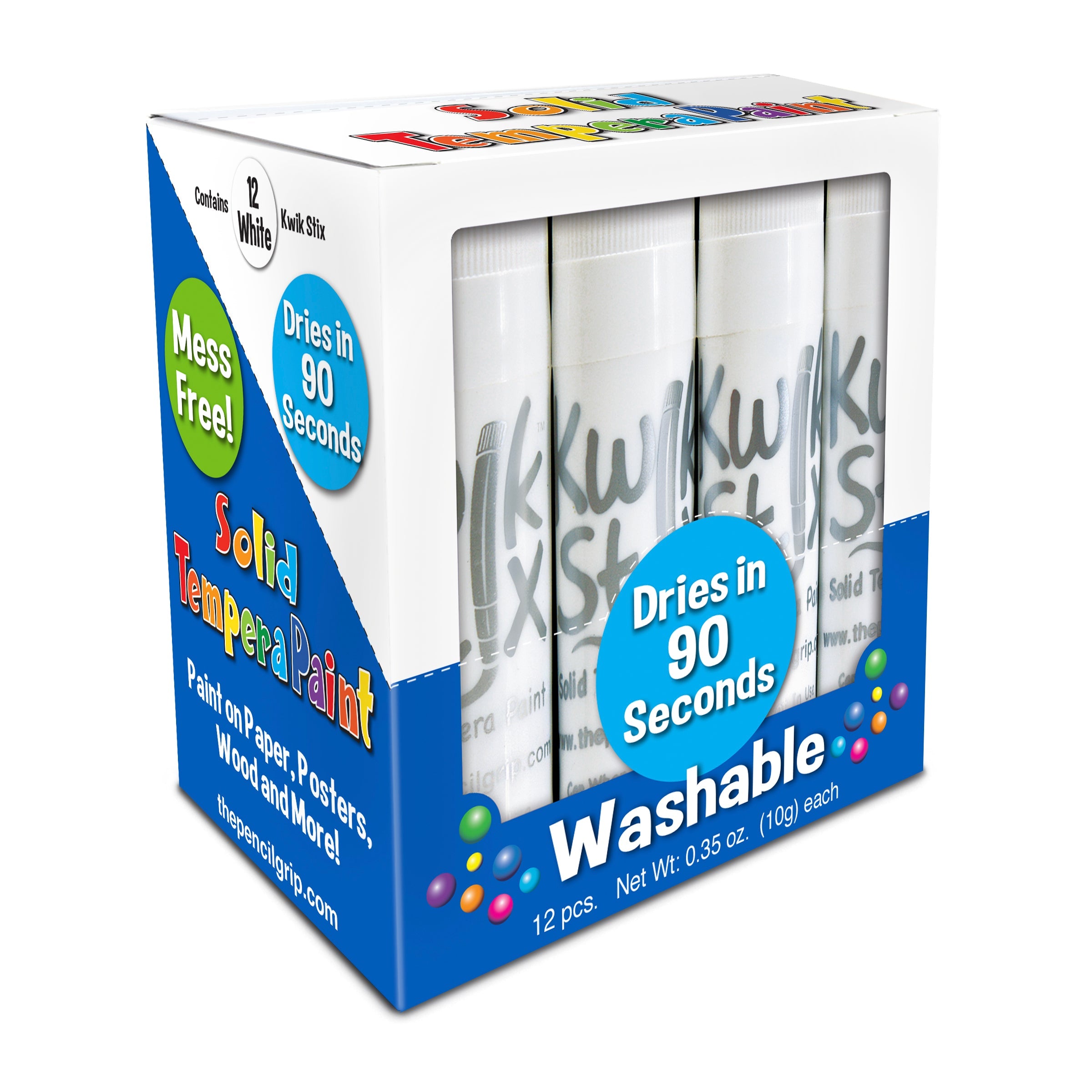 Single Colored Kwik Stix, Set of 12, Available in Various Colors
