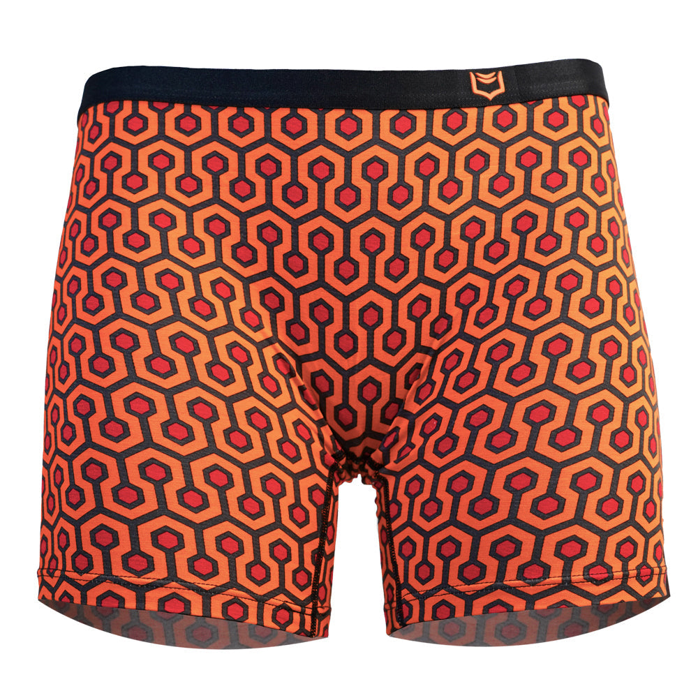 SHEATH Women's Bamboo Hexagon Long Leg Boxer Brief