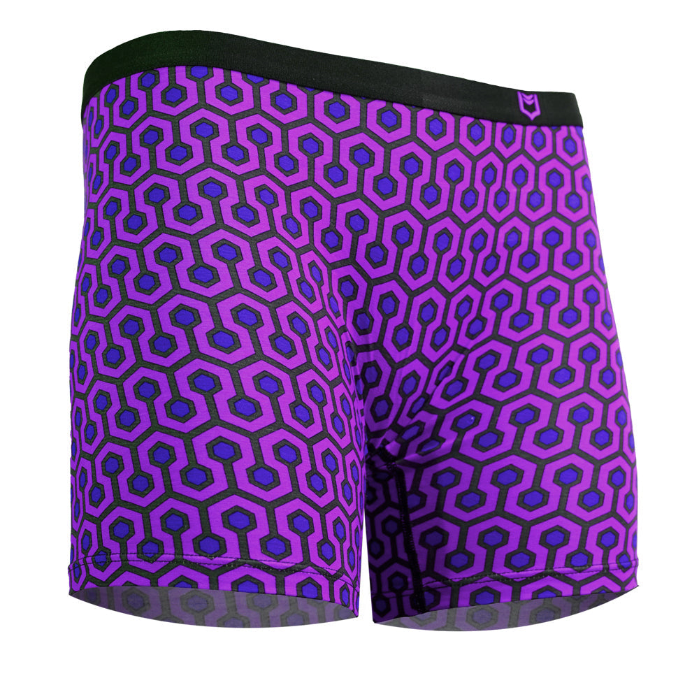 SHEATH Women's Bamboo Hexagon Long Leg Boxer Brief