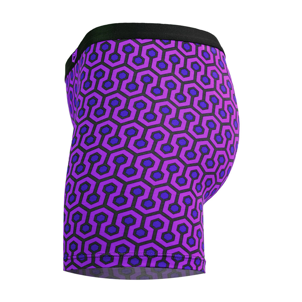 SHEATH Women's Bamboo Hexagon Long Leg Boxer Brief
