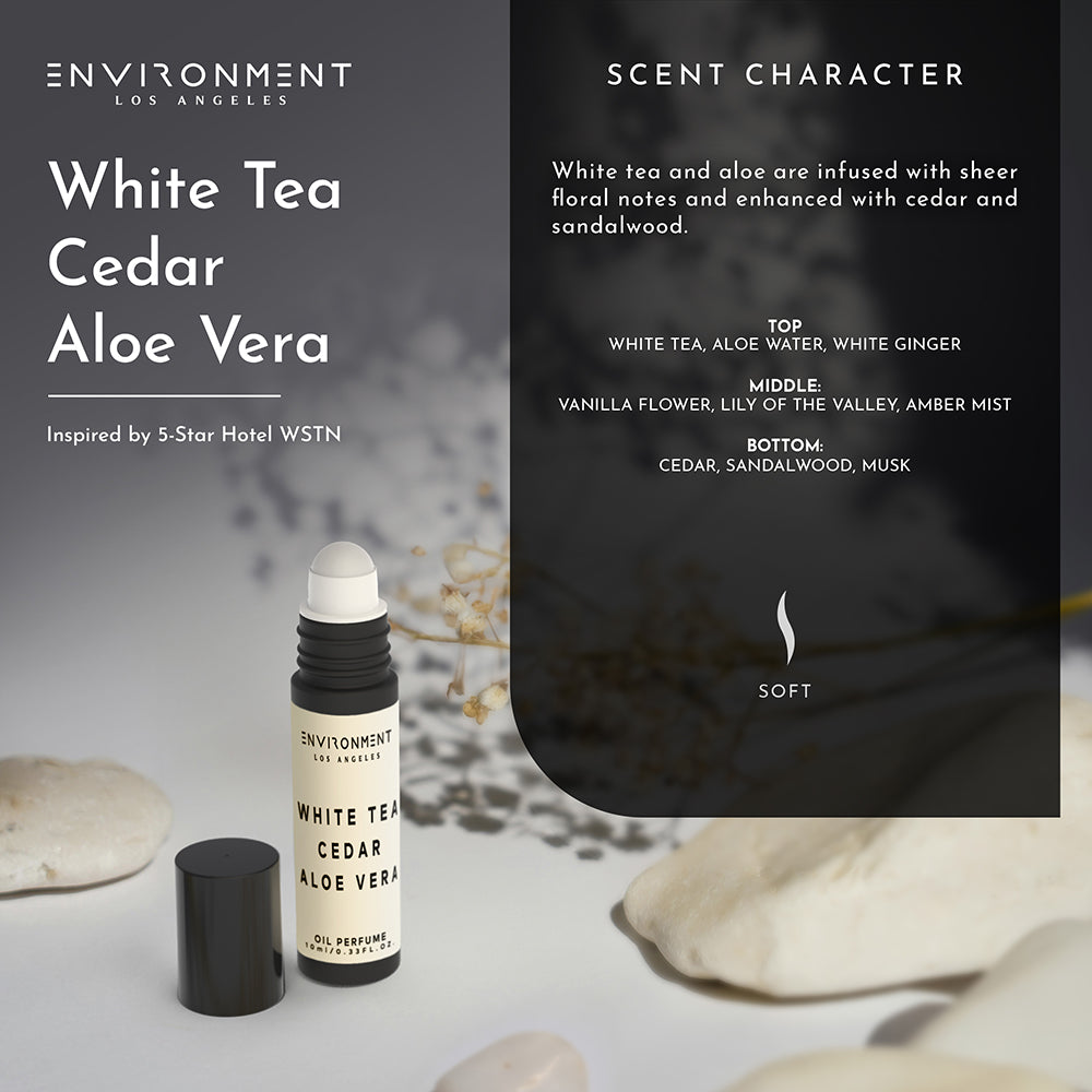 White Tea | Cedar | Aloe Vera Roll-on Oil Perfume (Inspired by Westin Hotel®)