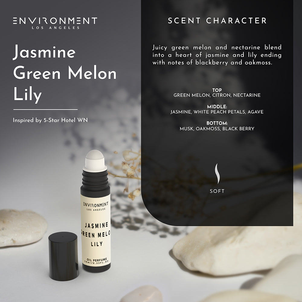 Jasmine | Green Melon | Lily Roll-on Oil Perfume (Inspired by The Wynn Hotel®)