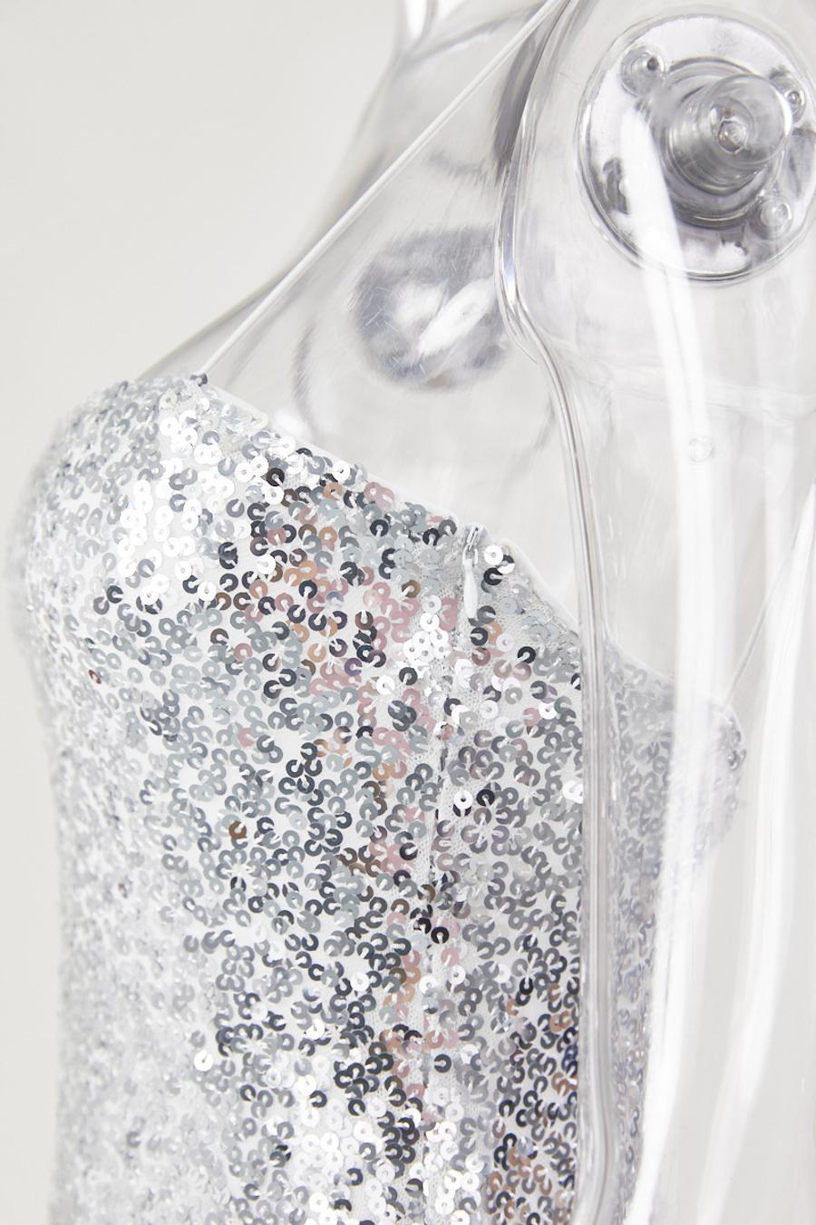 High quality sexy slight stretch sequined sling mini dress new add color