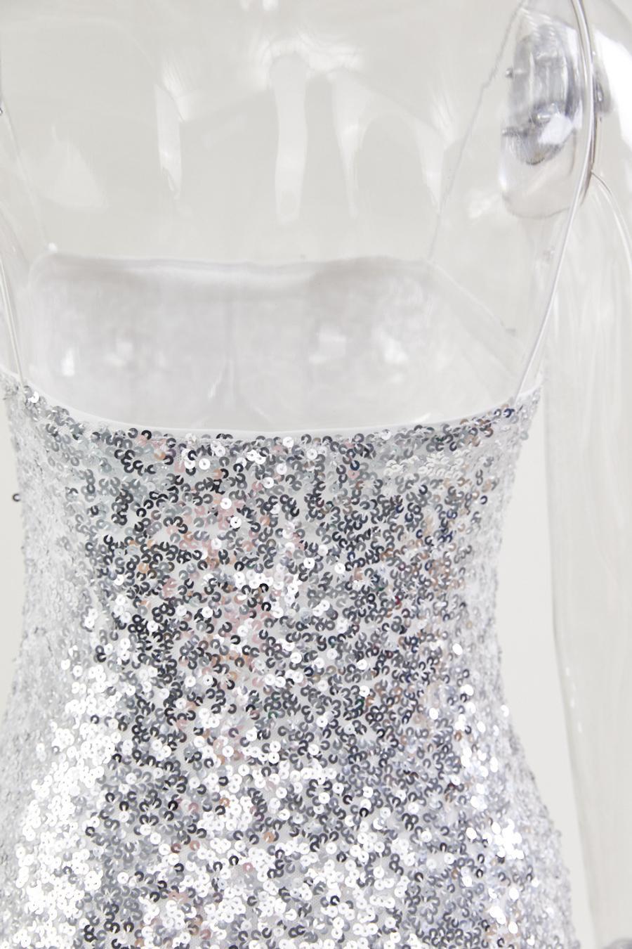 High quality sexy slight stretch sequined sling mini dress new add color