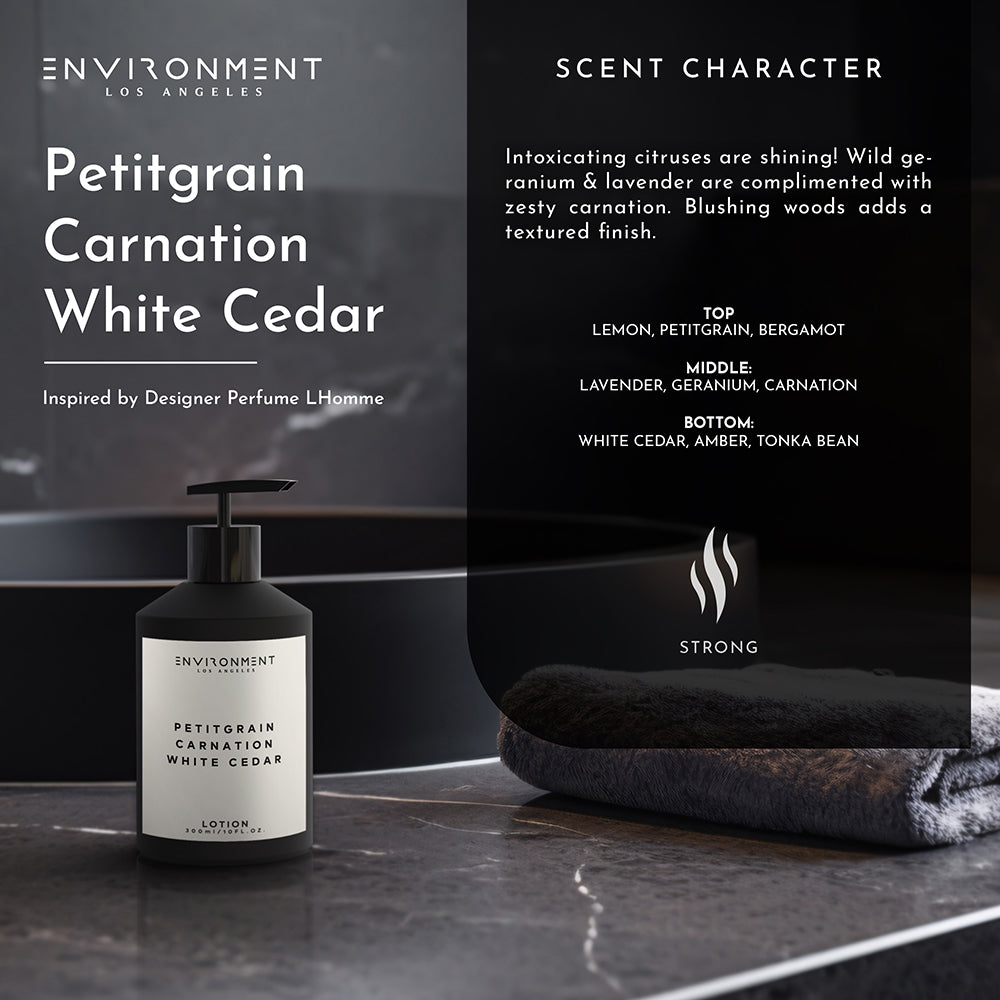 Petitgrain | Carnation | White Cedar Lotion (Inspired by YSL L'Homme®)