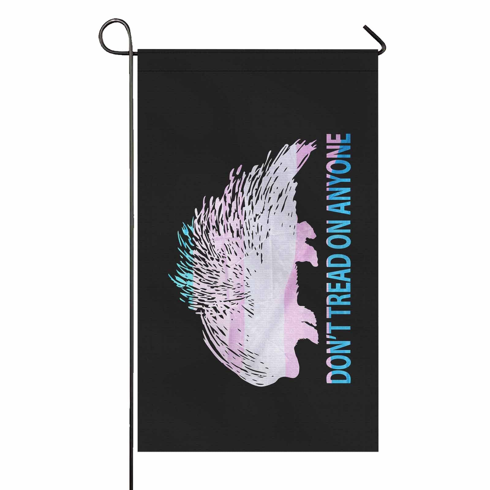 Don't Tread Porcupine - Trans Two Sided Flag