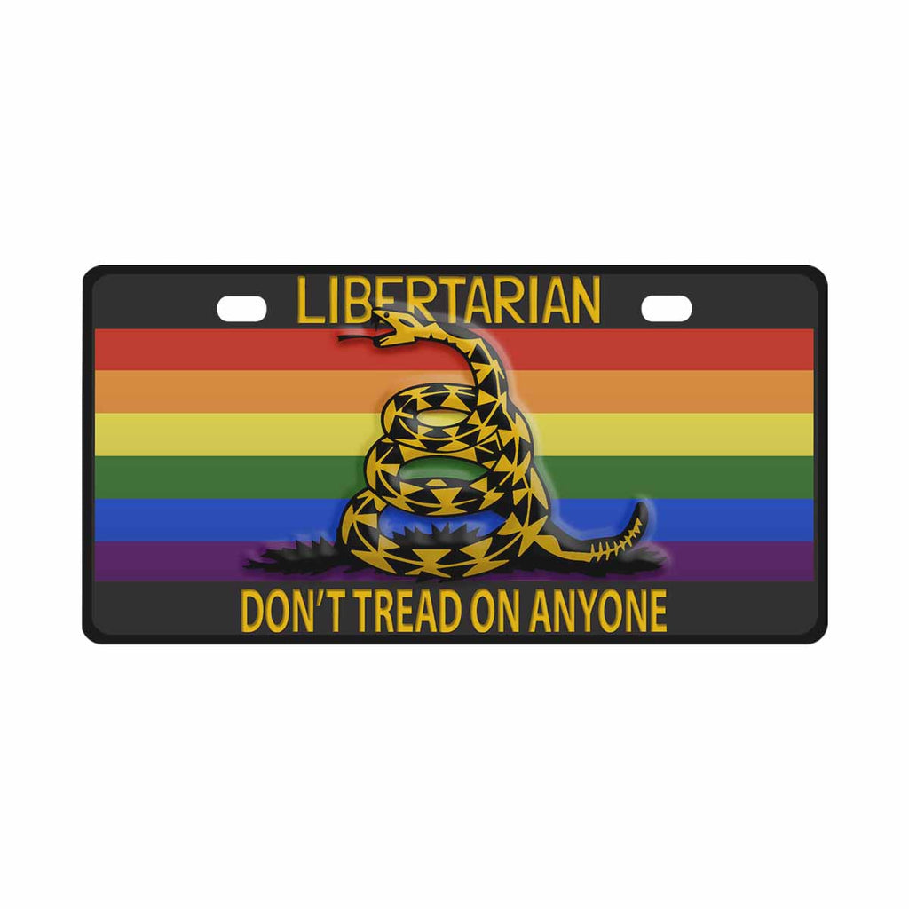 Don't Tread on Anyone LGBTQ -Framed License Plate