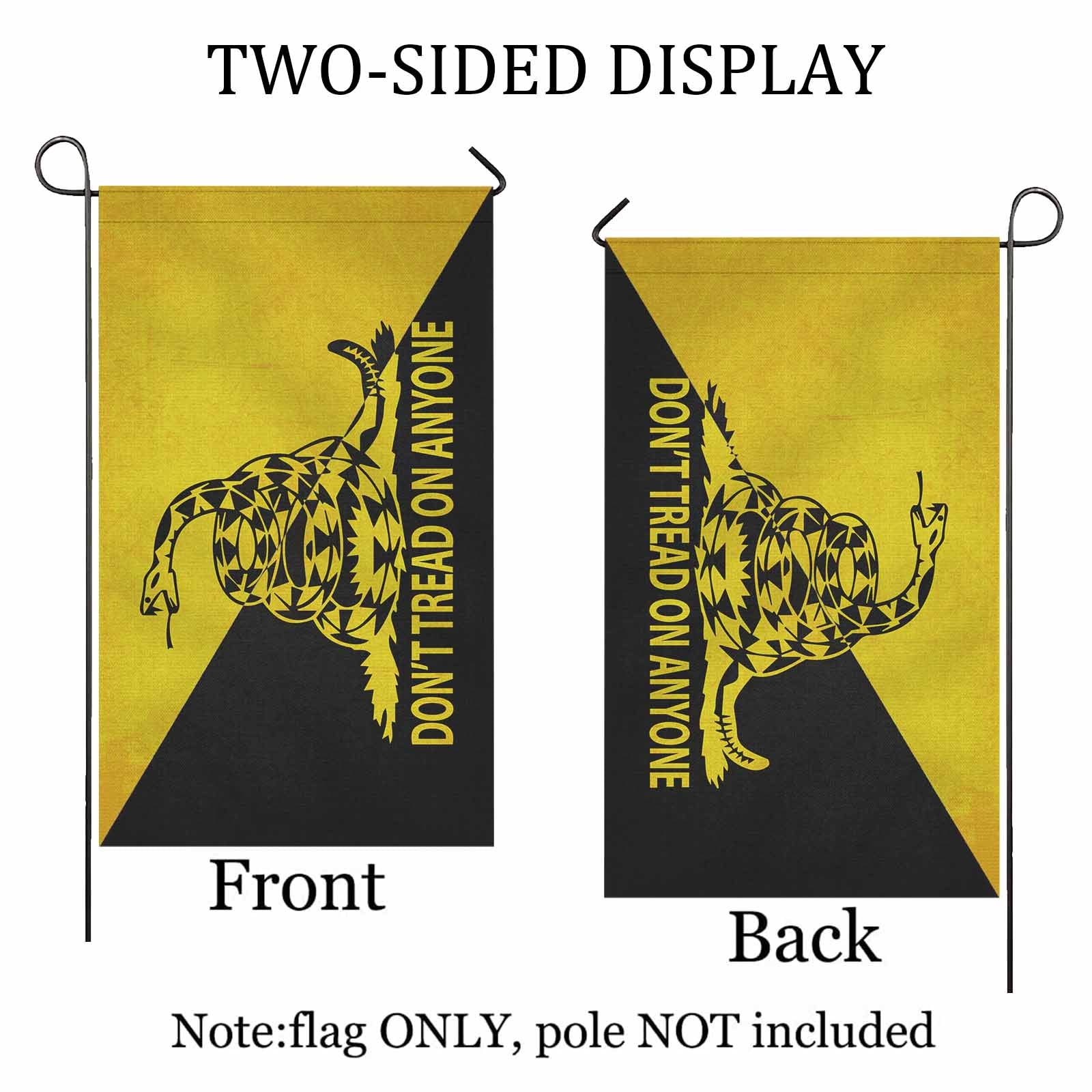 Don't Tread - Ancap Snake Two Sided Flag