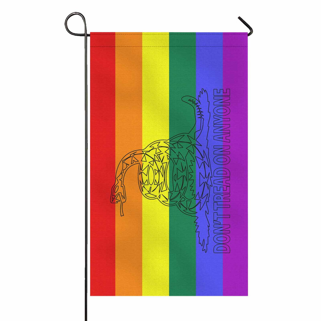 Don't Tread Snake - LGBT -  Two Sided Flag