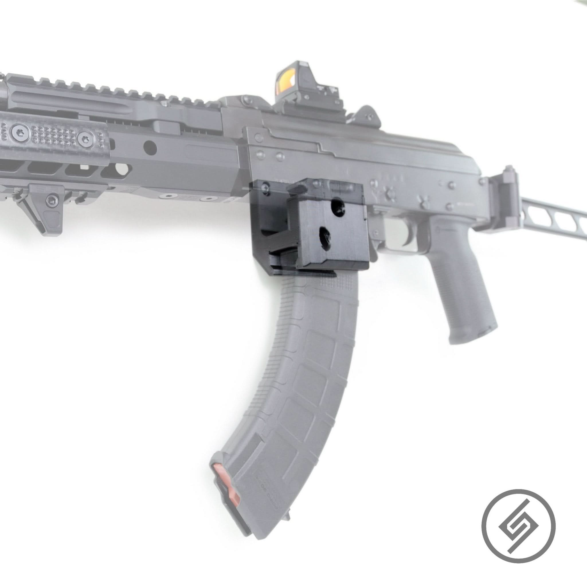AK-47 Rifle + PMAG Wall Storage Hook