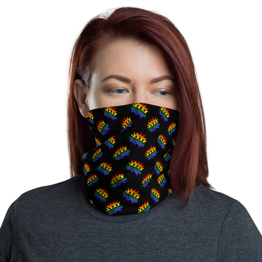 LGBTQ Porcupine Neck Gaiter (Black)