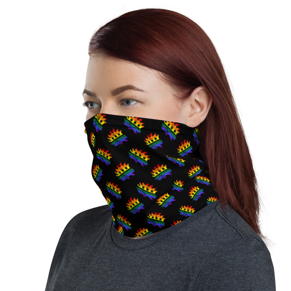 LGBTQ Porcupine Neck Gaiter (Black)