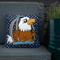 Caged Freedom Cartoon Pillow