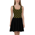Ancap Anarchy Skater Dress (Black)