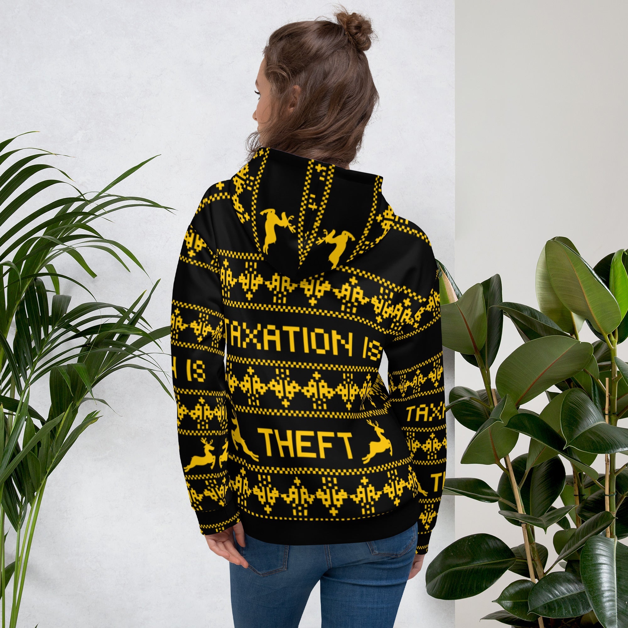 Taxation is Theft Ugly Christmas Sweater Unisex Hoodie