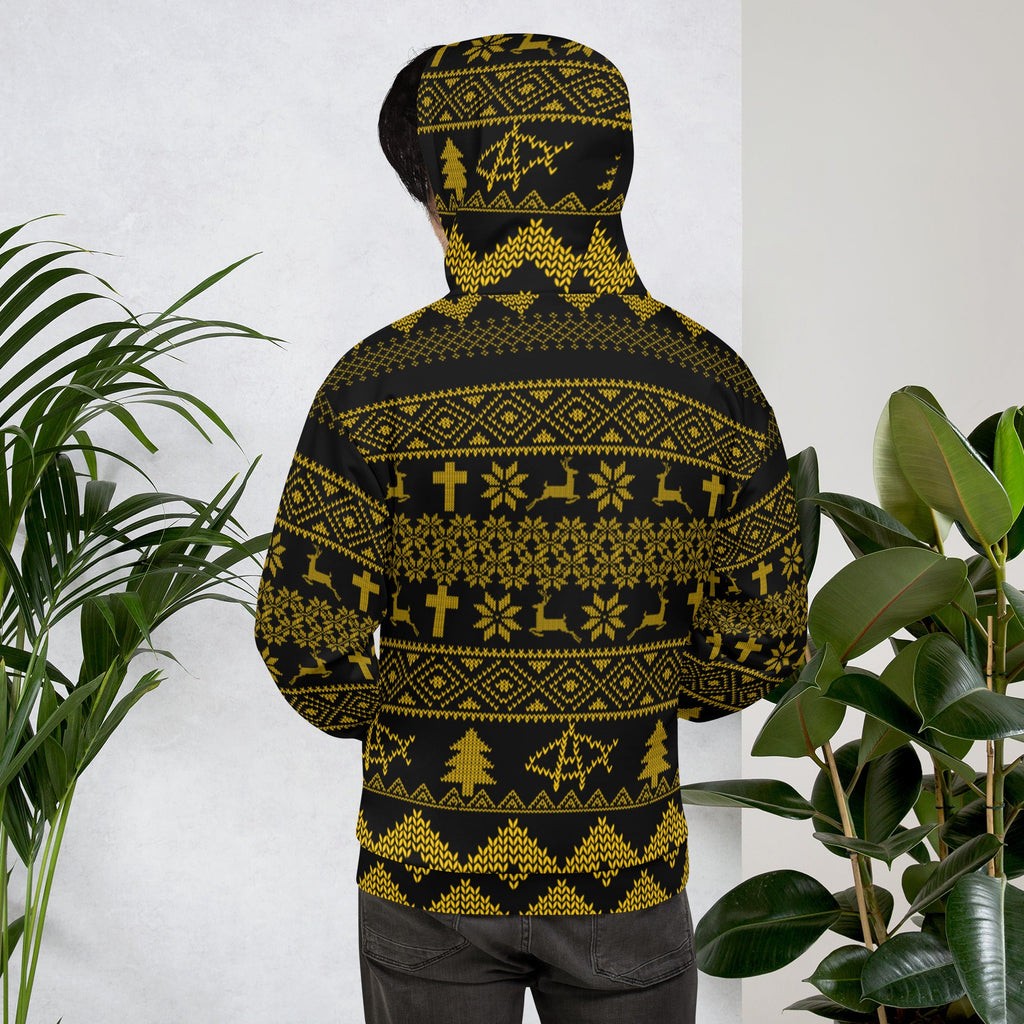No King But Christ AnarchoChristian Ugly Christmas Unisex Hoodie